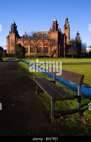 Kelvingrove Art Gallery and Museum, view from Kelvingrove Park, Glasgow, Scotland Stock Photo