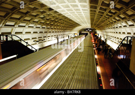 WASHINGTON DC, USA - The Smithsonian underground Metro station in Washington DC. Stock Photo