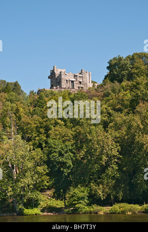 Connecticut East Haddam Gillette Castle State Park overlooking Connecticut River Stock Photo