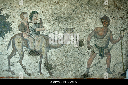 Mosaics Museum, includes many hunting scenes from the Great Palace, Istanbul Stock Photo