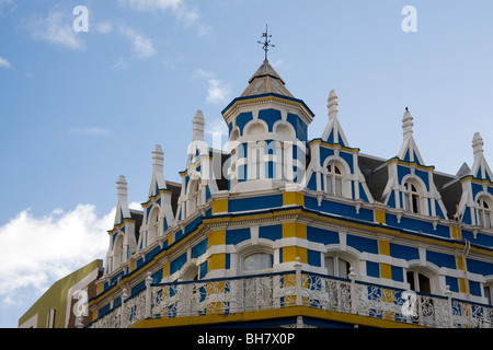 Colorful Victorian-style building on Long Street, Cape Town, South Africa, Africa. Stock Photo