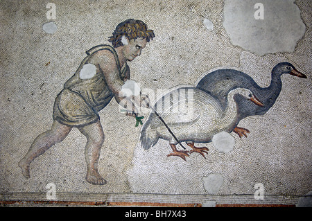 Mosaics Museum, includes many hunting scenes from the Great Palace, Istanbul Stock Photo