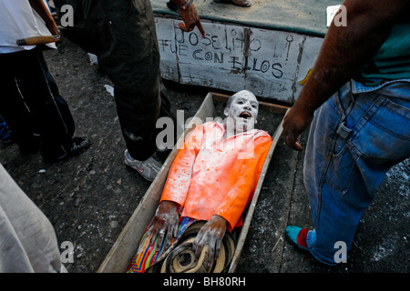 The Carnival of Barranquilla, a festival of colors on the Caribbean coast of Colombia, February 2006. Stock Photo