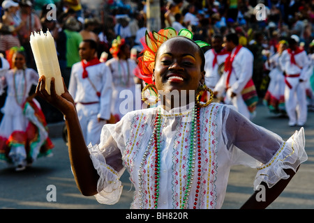 The Carnival of Barranquilla, a festival of colors on the Caribbean coast of Colombia, February 2006. Stock Photo