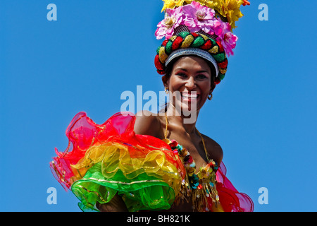 The Carnival of Barranquilla, a festival of colors on the Caribbean coast of Colombia, February 2006. Stock Photo