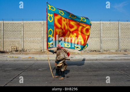 The Carnival of Barranquilla, a festival of colors on the Caribbean coast of Colombia, February 2006. Stock Photo