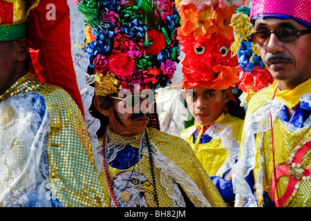 The Carnival of Barranquilla, a festival of colors on the Caribbean coast of Colombia, February 2006. Stock Photo