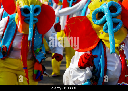 The Carnival of Barranquilla, a festival of colors on the Caribbean coast of Colombia, February 2006. Stock Photo