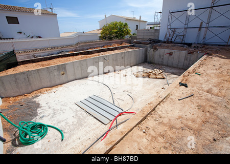 Construction work Algarve, Portugal. Stock Photo