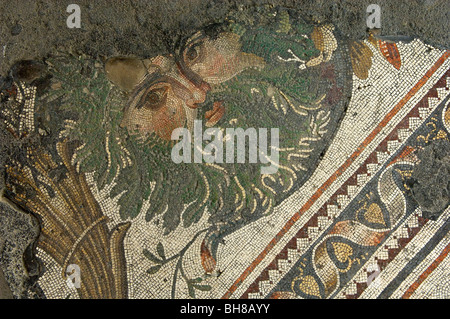 Mosaics Museum, includes many hunting scenes from the Great Palace, Istanbul Stock Photo