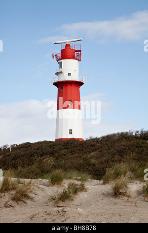 A lighthouse, Borkum, East Frisia, East Frisian Islands, Lower Saxony, Germany Stock Photo