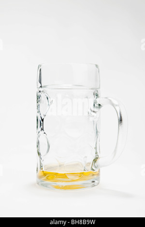 An empty beer mug Stock Photo