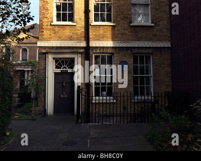 John Wesleys House (Now a Museum) Methodist Preacher and one of the Founders of the Methodist Religion City Road London Stock Photo