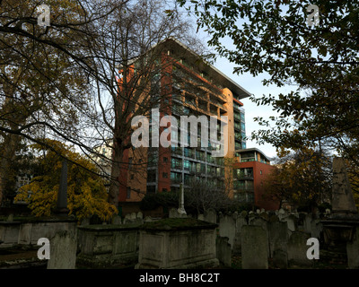 Bunhill Burial Ground City Road Islington London England Historic Grade 1 Listed nondenominational Burial Ground 1665-1854 Stock Photo