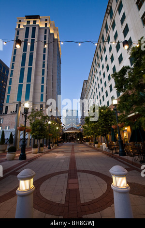 Fulton Street pedestrian mall, New Orleans, Louisiana Stock Photo