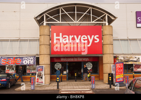 The Harveys furniture shop store in Norwich , Norfolk , England , Britain , Uk Stock Photo