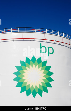 BP storage tank Stock Photo