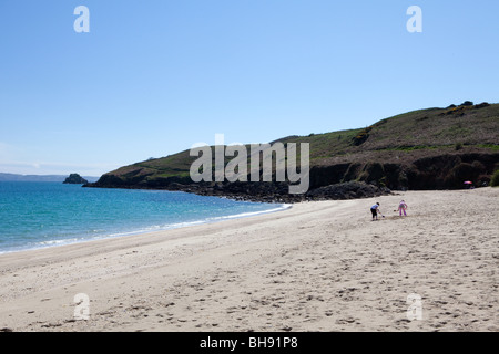 Shell Beach Herm Island Stock Photo