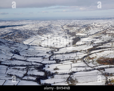 North Yorks Moors, Snow covered,  North Yorkshire, Northern England Stock Photo