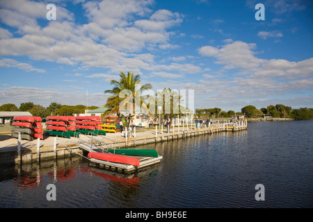 Flamingo area of the Everglades National Park in Florida Stock Photo