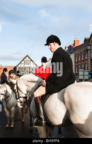 Boxing Day hunt in Ledbury Stock Photo