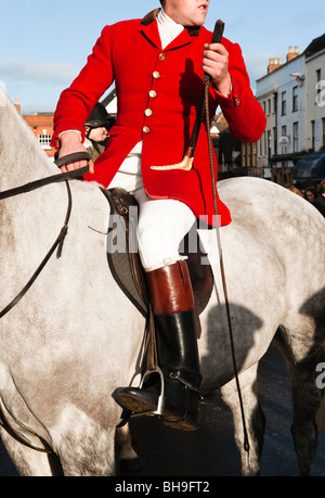 Boxing Day hunt in Ledbury Stock Photo