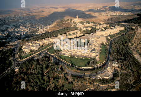 Israel, Jerusalem, an aerial view of Brigham Young University center on Mount Scopus Stock Photo