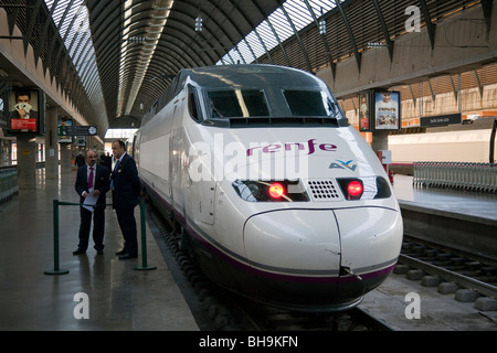 RENFE high speed train, Seville Station, Seville Spain Stock Photo