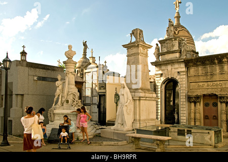 Cementario Cemetery la Recoleta Buenos Aires Eva Evita Peron Argentina Stock Photo