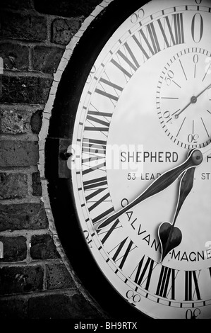 'Galvano-Magnetic Clock' made by Charles Shepherd, 24 hour based on the meridian line at Greenwich, London, England Stock Photo