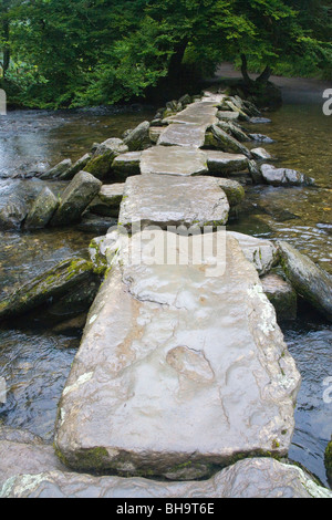 Tarr steps on exmoor, somerset Stock Photo