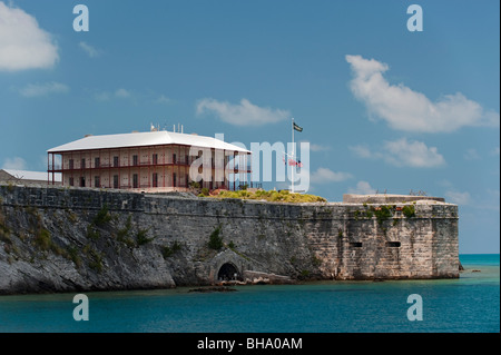 The Commissioner's House in the Royal Naval Dockyard, West End, Bermuda Stock Photo