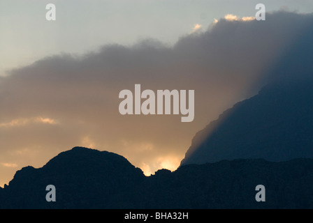 The Chimanimani Mountains on Zimbabwe's Eastern Highlands offer some of the most spectacular mountain landscapes in Africa Stock Photo