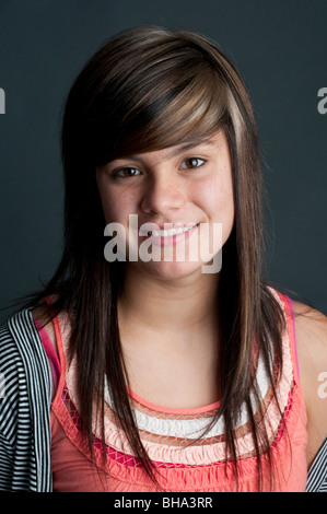 Pretty thirteen year old girl Stock Photo