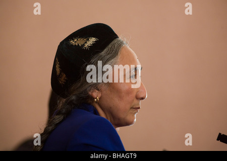 Uighur leader, spokesperson and Political activist,  Rebiya Kadeer Stock Photo