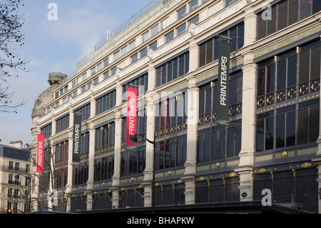 Au Printemps - Department store in Paris Stock Photo, Royalty Free ...