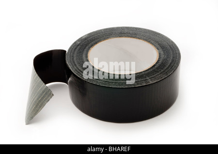 black duct tape roll Stock Photo