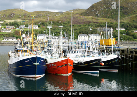 Trawlers in Mallaig harbour Stock Photo