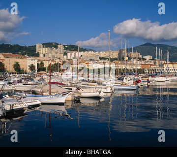 Port and town of Ajaccio, Corsica, France Stock Photo