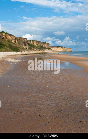 Omaha Beach Sector Charlie Vierville-sur-Mer, Normandy, France Stock Photo