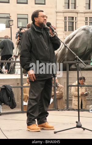 Rally against incitement & Islamophobia:  protested, in Trafalgar Square, against Prophet Muhammad caricatures on newspapers Stock Photo