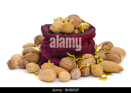 Nüsse im Sack - nuts in sack 06 Stock Photo