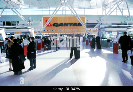 Qantas Airport terminal, Sydney Australia Stock Photo