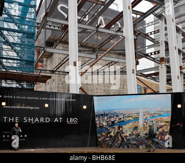 The Shard building site, London, England, UK. Stock Photo