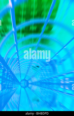 Digital grid creating tunnel (digitally generated) Stock Photo