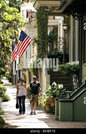 Historic District, Savannah, Georgia, USA Stock Photo