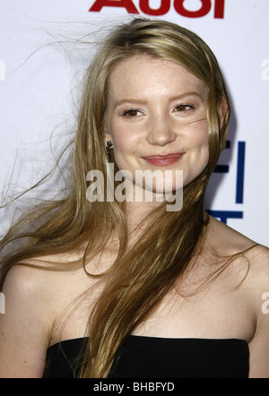 MIA WASIKOWSKA AFI FEST 2008 DEFIANCE PREMIERE HOLLYWOOD LOS ANGELES CA USA 09 November 2008 Stock Photo