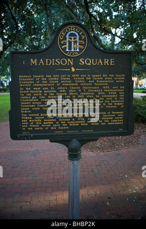 Madison Square  Madison Square was laid out in 1839 and is named for the fourth president of the United States Stock Photo