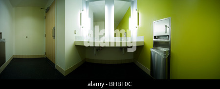 Men's bathroom at the University of Alaska Anchorage. Stock photo for sale