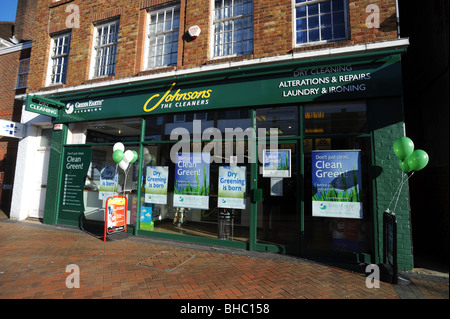 Johnsons dry cleaning shop, UK Stock Photo - Alamy